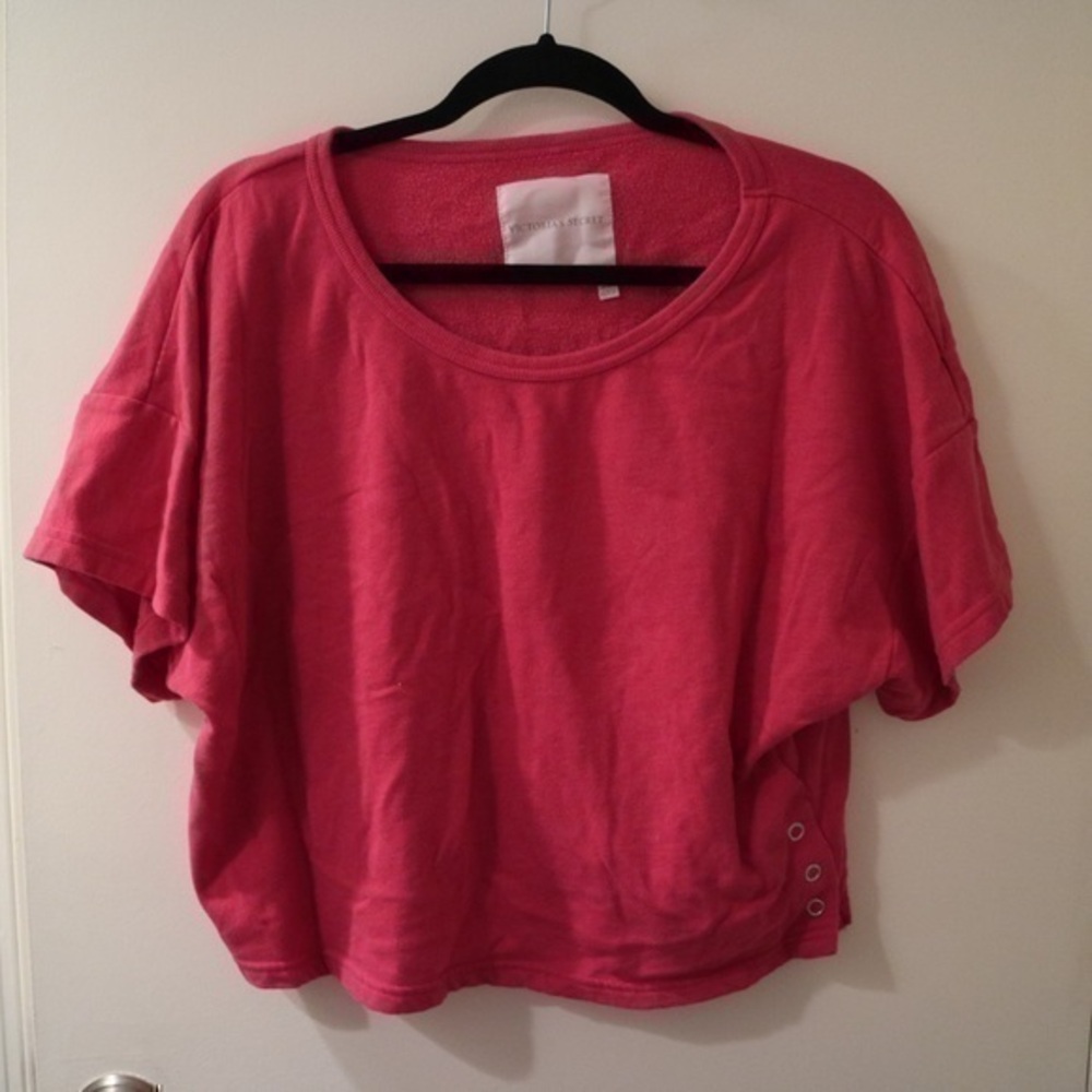 Victoria Secret 
Hot Pink Sweatshirt